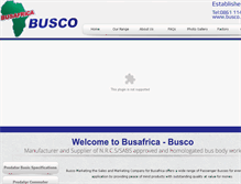 Tablet Screenshot of busco.co.za